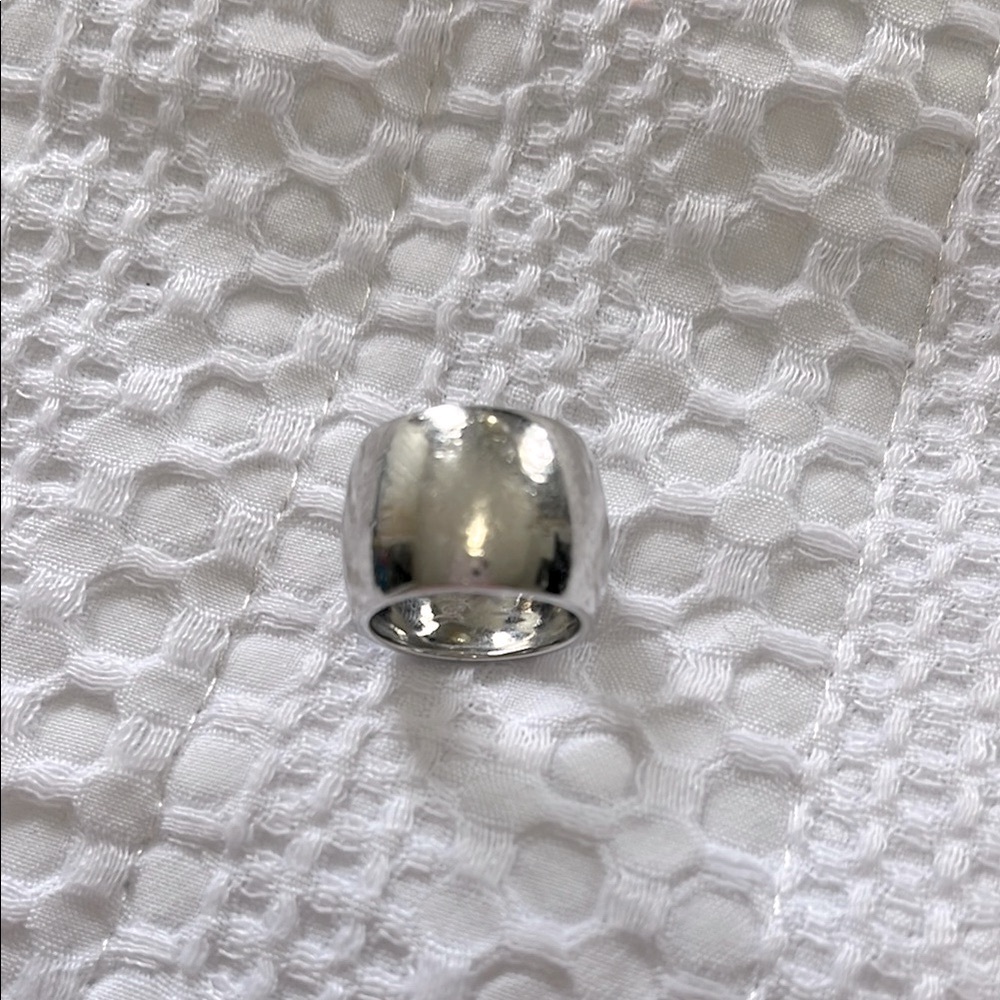 Cigar Band, Sterling Silver Ring